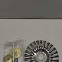 6 Inch Weed Wacker Attachments Heads,Steel Wire Rotary Brush Cutter Trimmer Head Weed Blade, Universal Adapter Kits,Lightweight Gardening Lawnmower, Moss Grass Rust Removal.