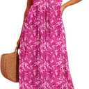 Dokotoo Women's Summer Dresses Halter Neck Sleeveless Backless Flowy A Line Boho Maxi Dress (XL)