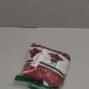 Christmas Tree Skirt 48 Inches, Red and Green Xmas Tree Mat with Winter Snowflake for Christmas Decorations Holiday Party Indoor Outdoor Home Decor (Red and Green)