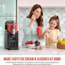 Slushie Machine for Home, 85oz Larger Ice Cream Maker with LED Display, 6 Preset Programs | Auto-Clean, Frozen Drink Machine for Margaritas, Frappes, Milkshakes & Smoothies, No Ice Needed