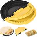 3-in-1 Tortilla Sealer Crimper Maker 6/8/10 Inch Adjustable Sealing Press Tool for Quesadillas, Tacos, Wraps & Sandwiches | BPA-Free, Dishwasher Safe
