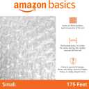 Amazon Basics Bubble Wrap for Moving, Packing, Shipping and Storage, Perforated Protective Cushioning for Fragile Items, 12-inch x 175-ft Long Roll, Small 3/16", Clear