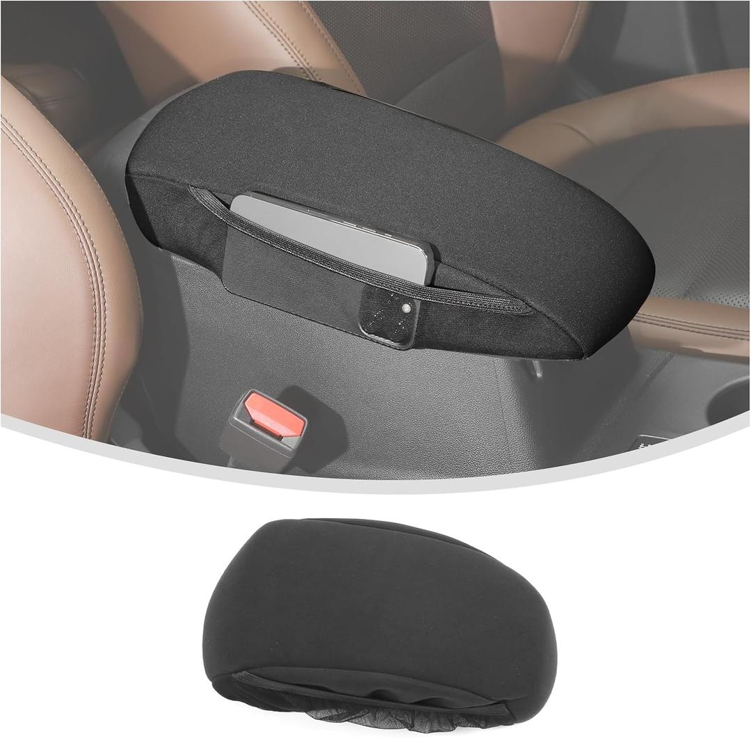 Linskip Soft & Breathable Armrest Cover with Pockets for 2021-2025 Ford Bronco Sport  Triple-Layer Comfort to Enhance Driving Experience