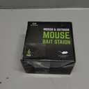 Mouse Bait Station for Outdoor & Indoor with Keys - Mice Traps for House Indoor Kill - Mouse Poisoning Bait Box for Home, Pest Control - Reusable, Safe for Kids & Pets (6 Pack Rodent Traps) (Gray)