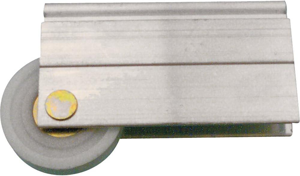 Prime-Line N 6599 Mirror Door Roller Assembly, 1-1/2 In., Plastic Roller, Ball Bearings, Concave (Single Pack), Mill