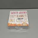 2 x Fall Home Decor, Autumn Wooden Sign Decor Desk Sign Sweater Weather Wooden Block Sign Rustic Home Shelf Wall Decoration