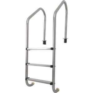 Swimming Pool Ladder, 3-Step Stainless Steel Non-Slip Pedals Pool Stairs for Inground Pools, Weight Capacity 330lbs, Easy to Install and Climb for Indoor/Outdoor Pools (3 Step)