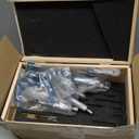 kimllier 6Pcs C-Type 0-6 Inch Outside Micrometer Accuracy Machinist Tool Set Accuracy 0.0001 Inch for Accuracy Measurement Work