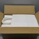 BAG BOX 100 Pack 8.25x4.3x10.6 Inch White Gift Bags with Handles,Bulk Kraft Paper Bags for Shopping, Retail, Merchandise, Wedding, Party Favors, Paper Grocery Sacks