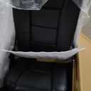 Argus Swivel Recliner with Ottoman, PU Leather & Wood Base Reclining Chair with Footrest, Ultra-Plush Double Foam for Living Room, Bedroom and Office, Set of 1 (Black)