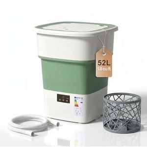 1.8 Cu.Ft Portable Washing Machine, Foldable Washer With 150W Motor
