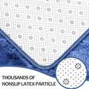 Hutha 9x12 Large Area Rugs for Living Room, Super Soft Fluffy Modern Bedroom Rug, Tie-Dyed Navy Blue Indoor Shag Fuzzy Carpets for Girls Kids Nursery Room Home Decor