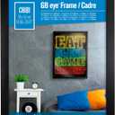 ABYSTYLE GB eye 20.5x15 Frame, FSC Black Wood Poster Frame, scratch proof glazing, Horizontal and Vertical Wall Mounting Display- for Photo Gallery Home Room Office Decor