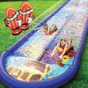Undersea Water Dual Slip and Slide - 18 Feet X 5 Feet Slip and Slide with Splash Pad and Sprinkler, Water Slide with Inflatable Body Boards - Kids Water Fun