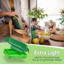 My Vesperbox Lite  Mini Lite - Kids Bento Lunch Box  Extra Durable Lunchbox for Toddlers and School  Leakproof, Child-Friendly, Ideal for Daycare, Preschool & Elementary School (Lite - Green - 23x17,5x5cm)