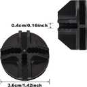 32 Pieces Cube Connectors Plastic Storage Wire Cube Organizer ABS Connectors for Modular Closet Storage Organizer and Wire Shelf (Black)