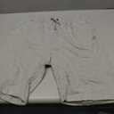 Women's Bermuda Shorts Long Cotton Sweat Knit Shorts Pull On Walking Lounge Shorts with Pocket (Light Grey, XL)