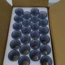 24 Pcs Votive Candle Holders, Dark Blue Glass Candle Holder Bulk for Table Centerpiece, Tea Lights Candle Holders for Wedding Shower, Party and Home Decor