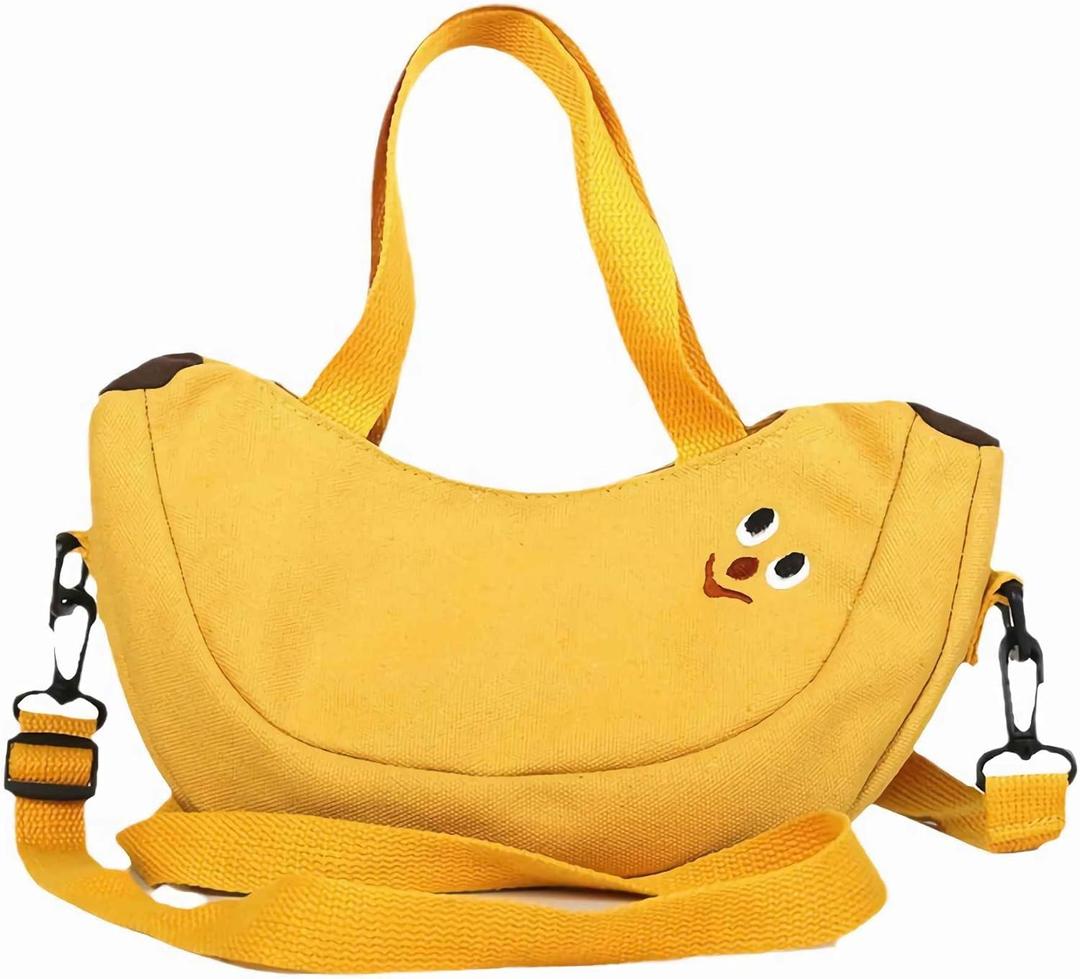 cute banana purse for women, funny unique novelty wallet, banana gifts accessories stuff bag mini novelty purse for teen girls, teen girls trendy stuff