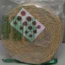 Round Woven Placemats 12 inch Set of 10 - Boho Rattan Placemats Natural Water Hyacinth Placemat, Farmhouse Weave Place Mats, Rustic Braided Wicker Table Mats for Dining Table,Home,Wedding