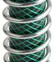 HYDRO MASTER Garden Hose Coiled Spring Protector,Solid Brass Connector,Garden Faucet Extension
