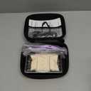 Magnifying Glass with Light, Rechargeable Magnifying Glasses 1.5X-5X Lenses, Magnify Glasses for Close Work with Carry Case, Magnifier Headset Headband Magnifier for Craft Hobby Cross Stitch (Purple)