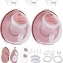 Two Complete Sets Compatible with Medela Breast Pump Replacement Parts (24mm Two Complete Sets with 17/19/21mm Flanges)
