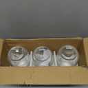 ComSaf 3-Pack 34oz Round Glass Apothecary Jars with Lids, Farmhouse Kitchen Decor for Countertop Display, Airtight Canisters for Cookies, Candy & Coffee, Classic Food Storage Containers