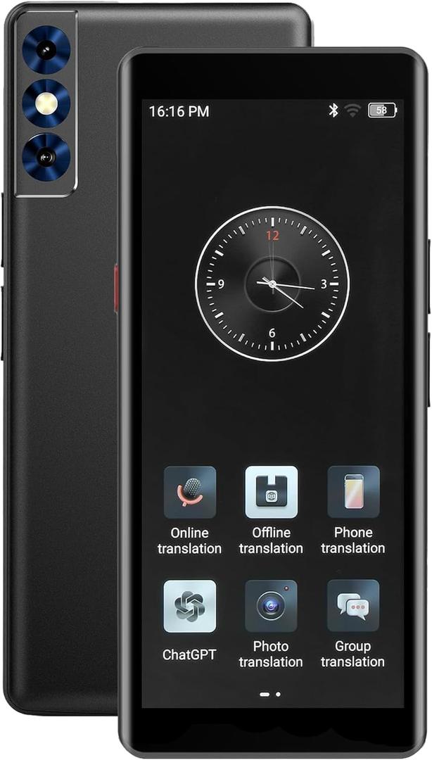 2025 Language Translator Device: Large Screen Offline/Real-time/High-Accuracy Device with 139+ Languages, Voice/Text/Offline/Photo/AI Instant Two-Way Translation (5'')