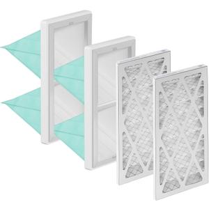 1 Micron Inner Filter and 5-Micron Outer Air Filter Replacement Compatible with WEN 3410, POWERTEC AF4000, AF4001, Shop Fox W1830, WEN 90243-026-2 Air Filtration Systems Woodworking, 2 Set