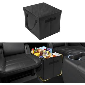 Mixsuper Liner Car Seat Organizer for Chevrolet Suburban 2021-2026, Console Organizer Backseat Box for Chevy Suburban, Dog Toy Box Storage Bin Kids Toys Baby Supplies Travel Accessories