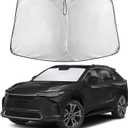 EcoNour Windshield Sunshade Compatible for Toyota bZ4X 2023 2024 2025, Sun Visor for Front Windshield & Window Sun Shade Cover, UV Heat Blocker & Protector, Car Accessories