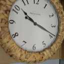 Farmhouse Series, Rustic Woven Clock, 14 inch