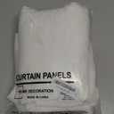 White Embroidered Sheer Curtains 96 Inches Long Leaf Pattern Sheer Curtains for Living Room Bedroom Light Filtering Rod Pocket Natural Botanical Floral Voile Linen Texture Drapes, 2 Panels Set, 50x96