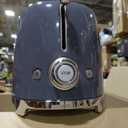 Smeg 50's Style Retro Aesthetic 2 Slice Toaster 6 Presets Extra Wide Slots Grey, TSF01GRUS