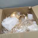 Nuptio 10 Pcs Crystal Flower Stand Wedding Centerpieces for Tables, 21.7in/55cm Tall Elegant Metal Flower Arrangement Stand, Tabletop Metal Flower Vase for Wedding Party Dinner Event Hotel Home Decor (Gold)