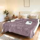 LUXIAN Electric Heated Blanket Full Size 72"x84" - 100% Polyester Fabric Dual-Sided, 6 Heat Settings & 1-10 Hours Auto Off, Cozy Warming Throw for Home, Office, or Bed, Machine Washable, Lavender