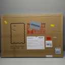 Bathroom Mirror for Wall, 24"x36" Boho Wavy Wood Mirror Large Full Length Decorative Mirror with Tempered Glass, Natural Wooden Frame Vanity Mirror for Bedroom, Living Room, Entryway