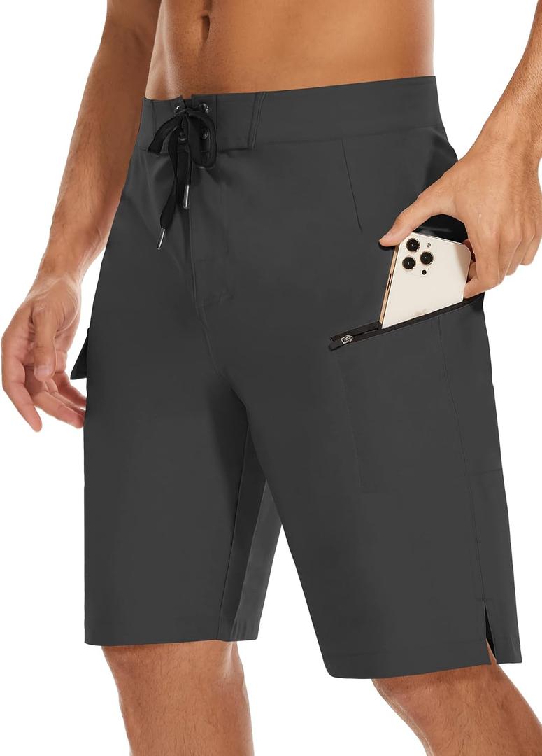 22" Men's Board Shorts Swimwear No Mesh Lining - Long Swim Trunks Surf Shorts Bathing Suit with Zipper Pocket UPF50+ (30) 22" Men's Board Shorts Swimwear No Mesh Lining - Long Swim Trunks Surf Shorts Bathing Suit with Zipper Pocket UPF50+ (30)