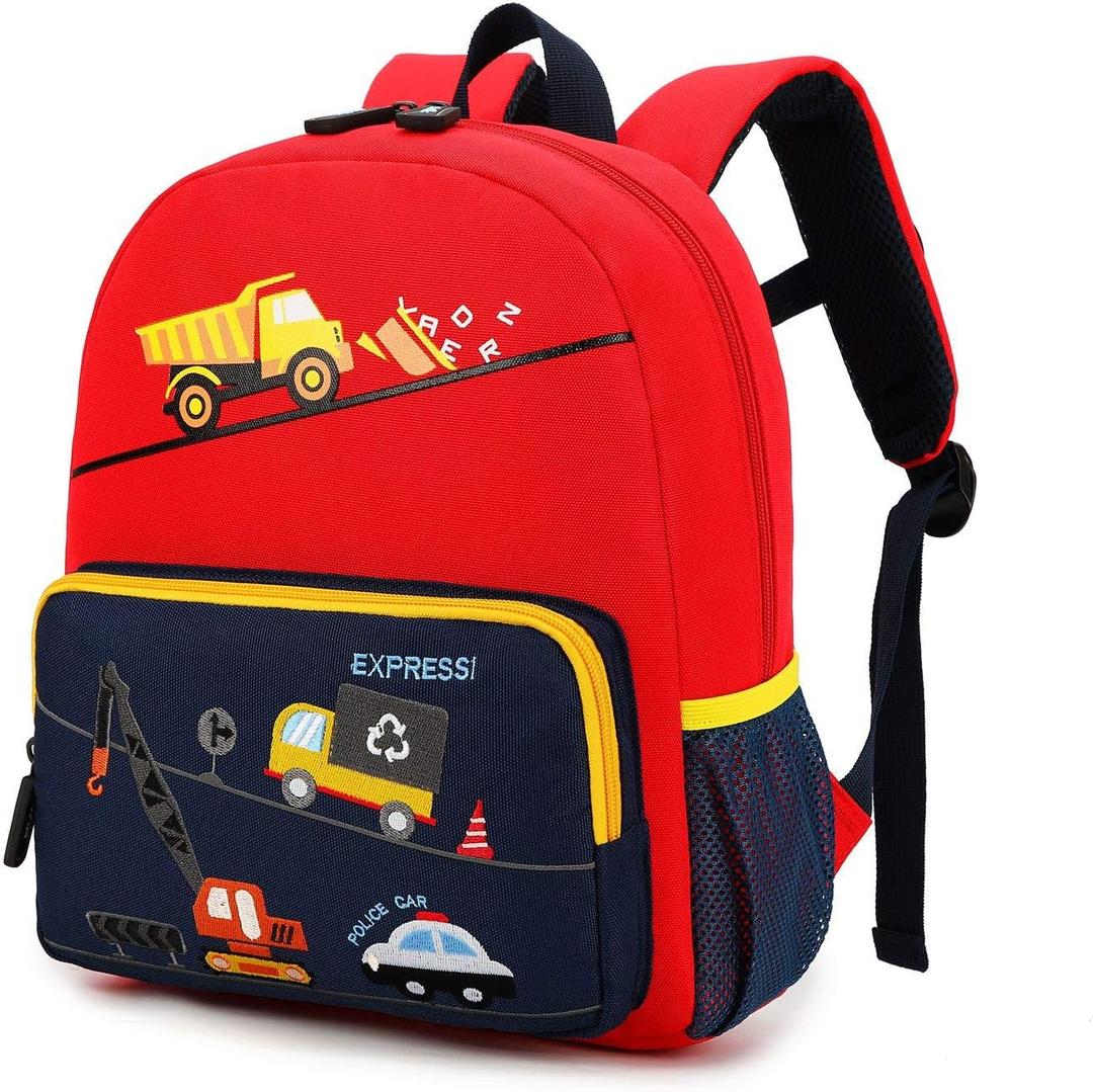 willikiva Car Dinosaur Kids Toddler Backpack for Boys and Girls Children Waterproof Preschool Bag(Bus)