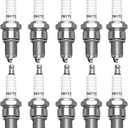 F6RTC Spark Plug 10 Pack, Spark Plugs for Champion RN9YC RN10YC for NGK BPR6ES Spark Plug for Bosch WR6DC WR7DC Spark Plugs for MTD 951-10292 751-10292 Engine Snow Blowers Lawn Mower Generator