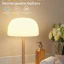 Waterproof Shower Lamp Cordless Lamp - 7500mAh Rechargeable Table Lamp, Bathroom Lamp, RGB 15 Colors & 3 Color Temperature Touch Dimmable, Shower Light for Inside Shower, Bathtub, Bedroom,1PC