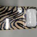Jusy Magnetic Zebra Phone Case for iPhone 17 Pro,Beige | Compatible with MagSafe, Cute Aesthetic Zebra Design, TPU and PC Protective Shockproof Cover