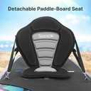 SereneLife Detachable SUP Seat | Adjustable Paddle Board Seat for Kayaks & Paddleboards | Ergonomic High Back Support, Kayak Seats for All Body Sizes | Suitable Fishing Boats & Rowboats