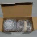 VITEVER [6 Pack] Salad Dressing Container To Go, 2.7 oz Glass Small Condiment with Lids, Dipping Sauce Cups Set, Leakproof Reusable for Lunch Box Work Trip.