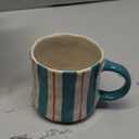 Stripe Ceramic Coffee Mugs, 12oz Vibrant Striped Red and Green Alternating Design Cute Mugs, Dishwasher & Microwave Safe Cups for Coffee, Tea, and Cocoa, Perfect for Daily Brews tea or coffee