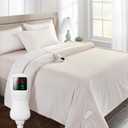 Heated Blanket Electric Blanket Full Size, Super Soft Cozy Upgraded Flannel Heating Blanket with 9 Heating Levels & 1-9 Hours Auto Off, Fast Heating & Overheat Protection, 72" x 84", Blush White