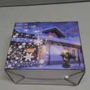 Snowflake Projector Lights Outdoor - Dual-Head Christmas Projector Lights Outdoor, IP65 Waterproof, 360 Rotation, Suitable for Xmas Holiday Wedding Indoor Party New Year Garden Decorations (Black)