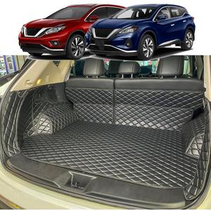 Cargo Mat for 2015-2024 Nissan Murano Trunk and Rear Backrest - All Weather Anti-Slip Cargo Liners