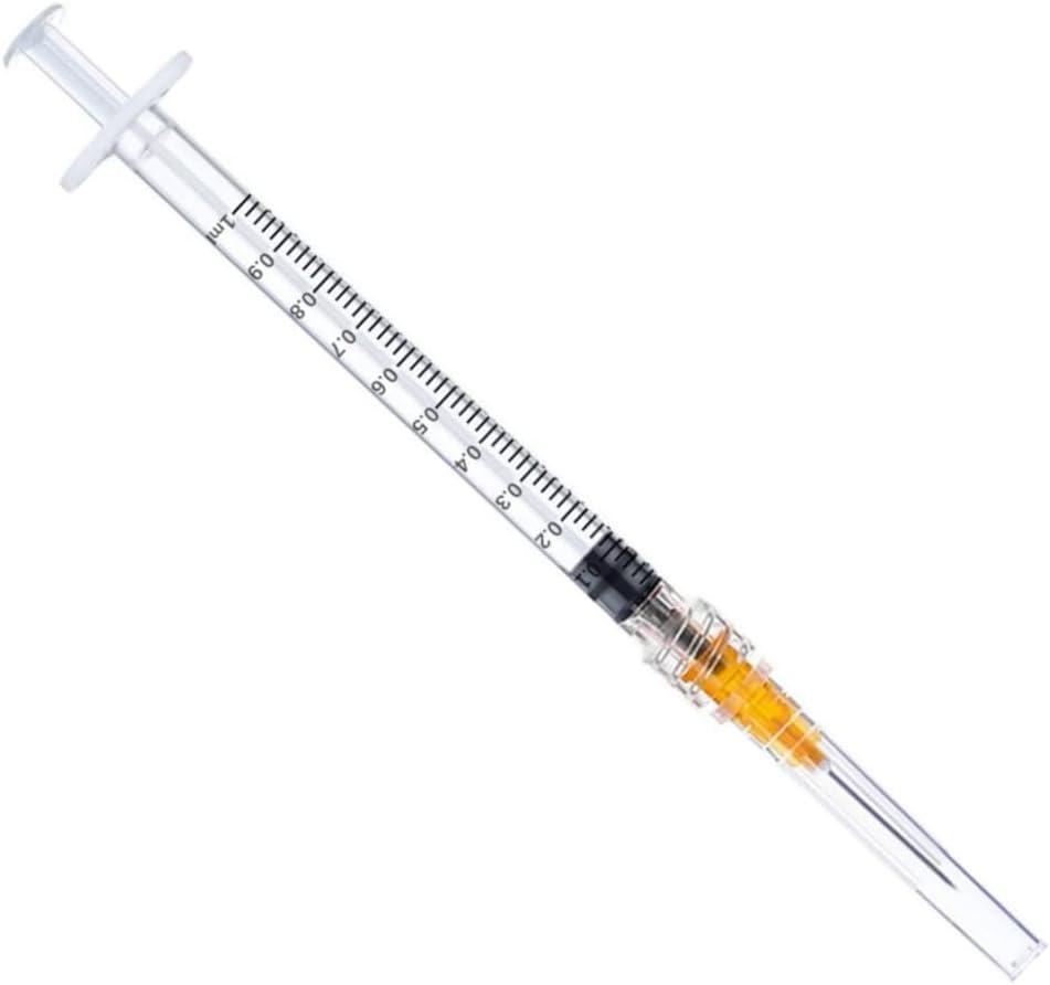 25G 5/8 In - 50 Pack 1ml/1cc Industrial Scientific Lab Utensils, Individual Package